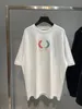 T-shirt Plus da uomo Polo Girocollo ricamato e stampato in stile polare estivo con puro cotone da strada v4