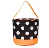 Halloween Bucket Favors Polka Dot Bat Striped Polyester Candy Collection Bag Halloween Trick or Treat Pumpkin Bags Party Decoratio2339728
