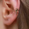 Clip-on & Screw Back Flower Bird Ear Clip Earrings For Women Earing Without Hole Jewelry Fake Single Bone Earings Kolczyki CF2Clip-on Odet22