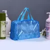 DHL100pcs sacs à cosmétiques femmes PVC imprimés floraux grande capacité sac de lavage de voyage couleur de mélange