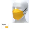 Einweg KN95 Maskenschutz Morandi Farbe Unabhängige Verpackung Vierschichtiger Fisch Mundform Weidenblatt Form 3D dreidimensional