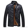 QNPQYX Winter Leather Jacket Men Super Warm Lining PU Jackets Black Plus Size 6XL Business Casual Mens Coats Male