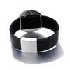 Charm Bracelets Retro Pearl Crystal Leather Bracelet For Women Bohemian Flower Wide Wrap Cuff & Bangles JewelryCharm