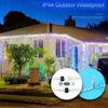 Strings LEDs LEDs Controle remoto Luzes de fada Fios de cobre String 16 Cores para Garland Christmas Tree Wedding Room Decorated