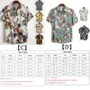 Fashion Mens Hawaiian Summer Shirt tryckt kort ärm Big us Size Hawaii Flower Beach Floral Mönster för hane 220527