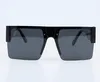 Lyxiga designersolglasögon Kvinnor Män Märke Polariserad UV400-linssolglasögon Mode Stora fyrkantiga vintageglasögon med halvram