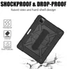 Hand Shoulder Strap Case For iPad Pro 11 Inch Heavy Duty Robot Armor Kickstand Shockproof Shell With Pencil Holder (C)