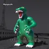 Palloncino Dionsaur Gonfiabile Pubblicitario Personalizzato 6m Modello T.Rex Cartoon Blow Up Verde Per Evento All'aperto