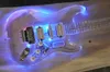 6 Strings Acrylic Electric Guitar with LED Lights
