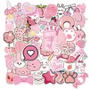 New Sexy 50PCS Cute Cartoon Pink Style Gril Stickers DIY Guitar Car Bike Travel Luggage Laptop Classic Kids Toys Graffiti Sticker Decal