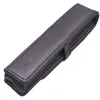 Wholesale Prices School supplies Good Quality Pens Case Gift Pen Bag Black Leather Famous Pu Genuine Leather Pouchs