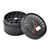 The latest 50x39mm Smoke grinder three -layer zinc alloy printing tobacco mob selection support custom LOGO