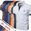 embroidered solid color POLO shirt Mens explosive Tshirt Male Tops Clothing Men plus size 220618