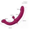 NXY Dildos Realistische Dildo Vibrador Massager Massager Dual Motor Penis Voor Lesbische Dubbele Hoofd G-Spot Stimuleren Clitóris Sekspeeltje Paar 0328