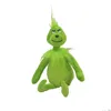 32 cm Grinch Natale mostro verde peluche per bambini bambole di peluche di Natale LT0115