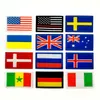 Noções de costura de 3,1x1,9 polegadas de tamanho pequeno American England Flag Bordous Patches de ferro ou costure em sacolas de roupas apliques de vestuário diy