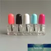 10pcs/lot Candy Colors Glass Square Nail Polish Oil Bottles In Refillable High Quality Cap with Brush Cosmetic Glass Package