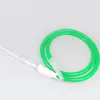 1.8M Silicone Hookah Hose with LED Lighting: Beautiful Mix Color, Acrylic Mouthpiece