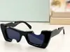Lunettes de soleil d'été pour femmes hommes O-f OERI021 Style anti-ultraviolet rétro plaque forme irrégulière lunettes boîte aléatoire