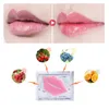 10pcs / lot beauty Super Lip Plumper Pink Crystal Collagen Lip Mask Patches Moisture Essence Wrinkle Ance in Stock Fast Ship