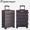 Aluminum Magnesium Alloy Rolling Luggage Spinner Suitcase Wheels Men Trolley Women Travel Bag On Wheel Cabin White J220707
