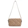 Evening Bags Quilted Flap Small Pu Leather Square Crossbody Bag for Women 2022 Brand Designer Luxury Shoulder Handbags Chain 220517