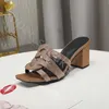 New Designer Sandals High Heels OPYUM Women Open Toe 6.5CM Heel Classic Metal Letters Sandal Fashion Stylist Shoes With Box 35-44