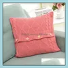 Pillow Case Bedding Supplies Home Textiles Garden Ll Knitted Er Decor European Crochet Button Sofa Dhgeh