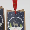 보관 가방 12pcs 크래프트 종이 기프트 파우치 베이킹 비스킷 포장 가방 쿠키 캔디 컨테이너 DIY 케이스 크리스마스 파티원
