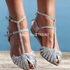 Dress Shoes Shining Sequined Flat Sandals Summer Est Peep Toe Silver Glitters Straps T-straps Bling Wedding ShoesDress