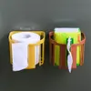 Badrumslagfri toalettpapper Rackhållare Vävnadsbox Väggmonterad i lager