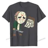 金曜日の12回面白いハロウィーンホラー映画ユーモアTシャツ男性フィットネスタイトトップスシャツコットンTシャツ誕生日220325