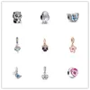 Argent sterling s925 Perles en vrac Breloques perlées Designer Original Fit Pandora Bracelets Fleur colorée Pendentif Bijoux Accessoires de mode Cadeaux de vacances pour femmes