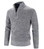 Męska na wpół zamek błyskawiczny szyk dzianina sweter SWEAT SWETER STIL STINT COLLAR Casual Cashmere SWEAT 220815