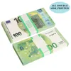 2022 Nep Geld Bankbiljet 5 10 20 50 100 Dollar Euro Realistische Speelgoed Bar Props Kopie Valuta Film Geld Faux-billets 100 Stuks Pack