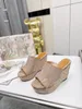 2022 tasarımcı sandalet Ophidia moda lüks Kadın parmak arası terlik Marmont hakiki deri Kadın çift Metal 6925 ile yüksek kaliteli slaytlar