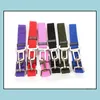 Siège pour animaux de compagnie Ceinture de sécurité Chien Réglable Voiture Véhicule 2,5 cm Largeur Longueur Ceinture de sécurité Chaîne Colliers Laisses Drop Delivery 2021 Fournitures Maison Jardin