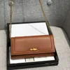 Latest Bamboo Female Wallets Luxury Designer Chain Shoulder Bag Crossbody Candy Color Large Capacity Short Wallet Brand for Women Fashion Ladies Coin Purse Clutch