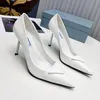 رومانسية Elegan Satin Sling-Back Pumps Sandals Fashion Milano High High High High High High Women Casual Women Flip Flups Gauze Uppers Lady Shoes Size 35-42