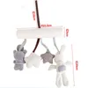 Stroller Bed Accessories Infant Toddler Rattles Toys For Baby Crib Soft Rabbit Bear Style Pram Hanging Toy Plush Appease Doll 1168 E3