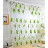 Curtain & Drapes Home Textile Flower Embroidered Luxury 3D Window Curtains Fabric Tulle Sheer For Kitchen Bedroom Living RoomCurtain