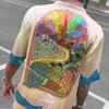 Haute qualité Casablanc rêves lucides île paysage chemises imprimer été conte de fées rêve hawaïen hommes designer chemise à manches courtes