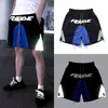 Pannello riflettente del colorblock nero rhude Shorts Shorts Mens e Womens Casual Culleting