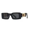 Солнцезащитные очки квадратные рамы женщин 2022 Дизайнерские ретро -градиентные солнцезащитные очки мужчины черные оттенки для женских
