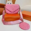 New Wave Multi Pochette Women Designer Saco Crossbody Moda Mulher Cruz Body Body