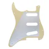 Set of Guitar Parts 11 Holes SSS Guitar Pickguard 50/52/52mm Pickup Covers 2T1V Knobs Switch Tip Whammy Bar Tip Caps