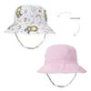 Boinas Verano Bebé Sombrero para el sol para niñas y niños Cuello al aire libre Cubierta de oreja Anti UV Niños Gorras de playa Gorra de cubo 0-5 años