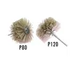 4 pieces 85x35x6mm Drill Polishing Brush Nylon Abrasive Wire Radial Bristle Polishing Wheel for Wood Furniture Mahogany Finish