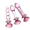 Giocattoli sessuali in vetro Dildo Anale Vaginale Anale Butt Plug Comfort Masturbatore per donna