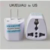 Chargeur de voyage AC Alimentation électrique UK/AU/EU vers US Plug Adapter Converter USA Universal Plug Adaptador Connector(White)